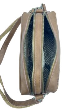 Mila Louise MAMA W - CUIR DE VACHETTE - CAME trotteur double zip tressé mama w de mila louise Sacs à mains