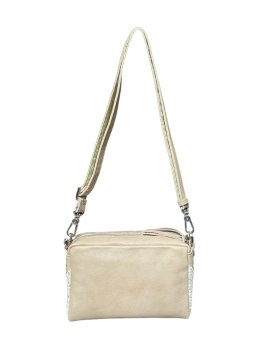 Mila Louise MAMA W - CUIR DE VACHETTE - CRÈM trotteur double zip tressé mama w de mila louise Sacs à mains