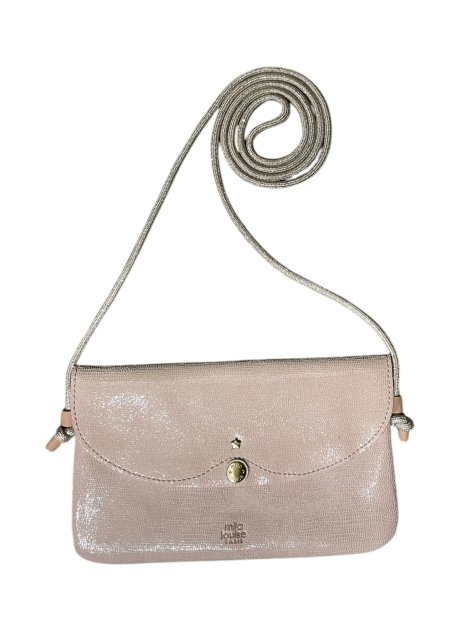 Mila Louise OLCA RP - TOILE ET CUIR - ROSE pochette à rabat olca de mila louise sacs-a-mains
