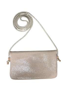 Mila Louise OLCA RP - TOILE ET CUIR - ROSE pochette à rabat olca de mila louise Sacs à mains