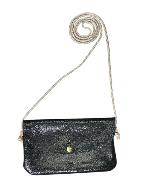 Mila Louise OLCA RP - TOILE ET CUIR - NOIR pochette à rabat olca de mila louise Sacs à mains