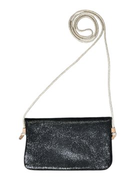 Mila Louise OLCA RP - TOILE ET CUIR - NOIR pochette à rabat olca de mila louise Sacs à mains