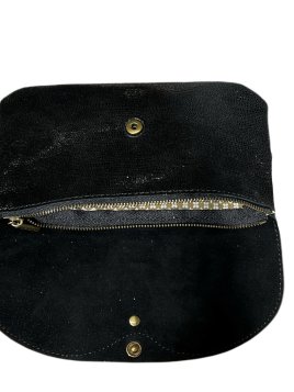 Mila Louise OLCA RP - TOILE ET CUIR - NOIR pochette à rabat olca de mila louise Sacs à mains