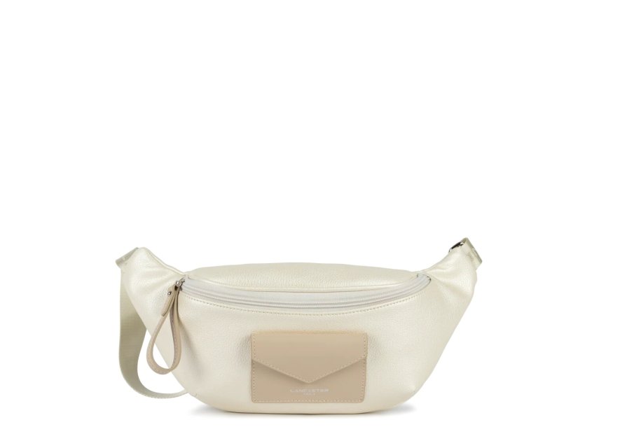 Lancaster 517-85 - POLYAMIDE/CUIR - BLANC  sac banane maya lancaster Sacs à mains