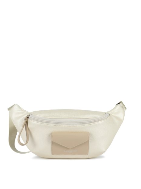 Lancaster 517-85 - POLYAMIDE/CUIR - BLANC  sac banane maya lancaster sacs-a-mains