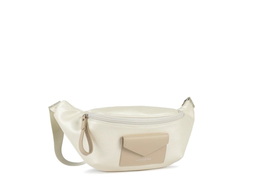 Lancaster 517-85 - POLYAMIDE/CUIR - BLANC  sac banane maya lancaster Sacs à mains