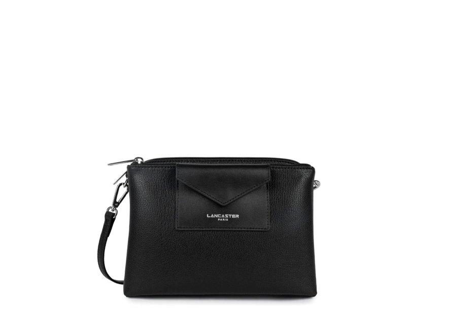 Lancaster 517-100 - POLYAMIDE/CUIR - NOIR sac bandoulière m trotteur maya lancaster Sacs à mains