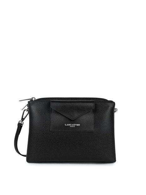Lancaster 517-100 - POLYAMIDE/CUIR - NOIR sac bandoulière m trotteur maya lancaster sacs-a-mains