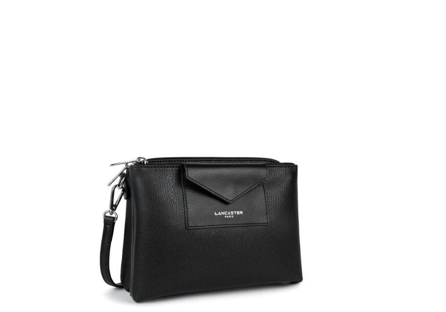Lancaster 517-100 - POLYAMIDE/CUIR - NOIR sac bandoulière m trotteur maya lancaster Sacs à mains
