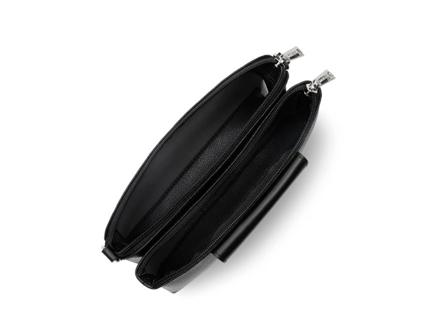 Lancaster 517-100 - POLYAMIDE/CUIR - NOIR sac bandoulière m trotteur maya lancaster Sacs à mains