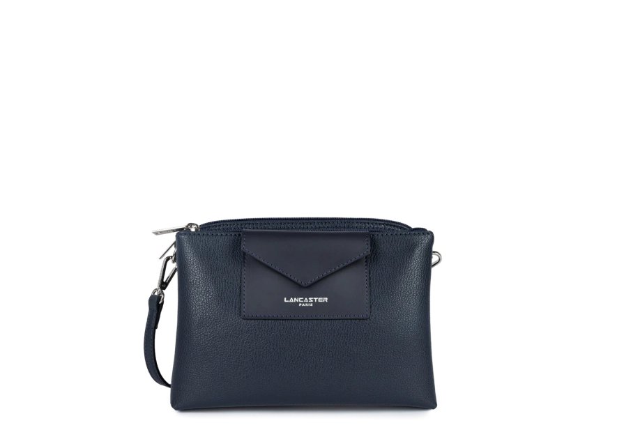 Lancaster 517-100 - POLYAMIDE/CUIR - BLEU  sac bandoulière m trotteur maya lancaster Sacs à mains