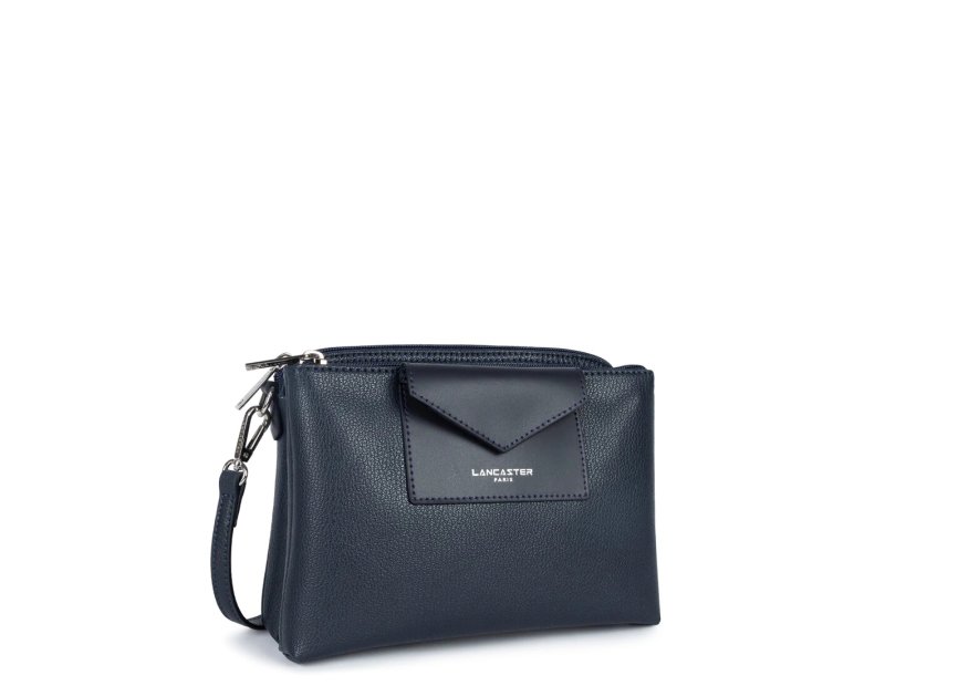 Lancaster 517-100 - POLYAMIDE/CUIR - BLEU  sac bandoulière m trotteur maya lancaster Sacs à mains