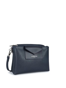 Lancaster 517-100 - POLYAMIDE/CUIR - BLEU  sac bandoulière m trotteur maya lancaster Sacs à mains