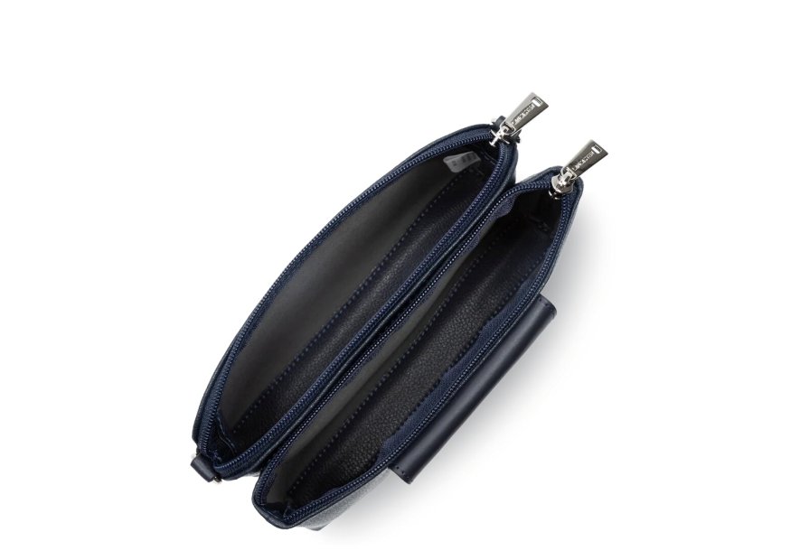 Lancaster 517-100 - POLYAMIDE/CUIR - BLEU  sac bandoulière m trotteur maya lancaster Sacs à mains