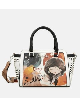 Anekke 40701-032 - POLYURÉTHANE - NOIR sac bowling alma Sacs à mains