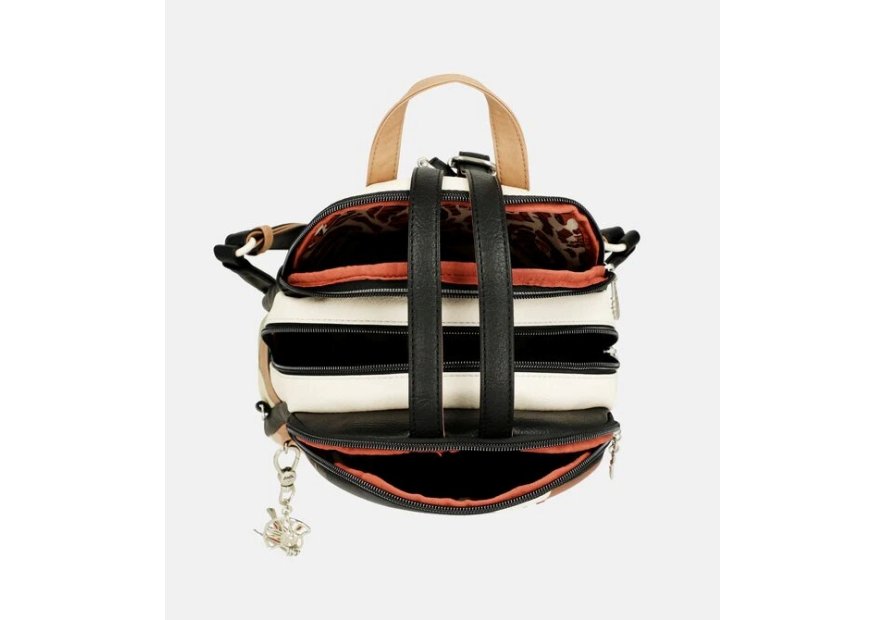 Anekke 40705-044 - POLYURÉTHANE - NOIR sac à dos alma 3 compartiments Sacs à mains