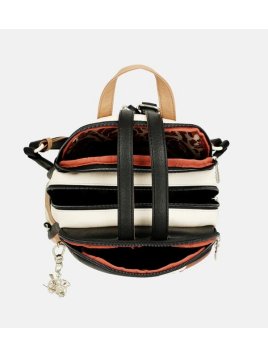 Anekke 40705-044 - POLYURÉTHANE - NOIR sac à dos alma 3 compartiments Sacs à mains