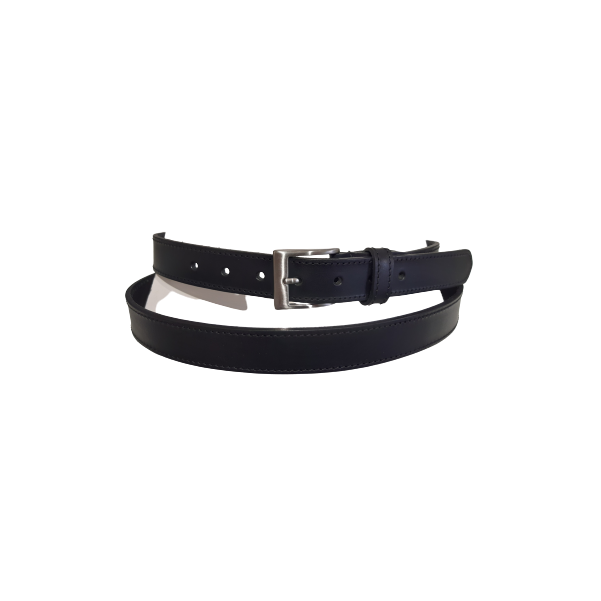 Les Ateliers Foures 50618 - CUIR CROUPON - NOIR les ateliers foures-ceinture-croupon-50618