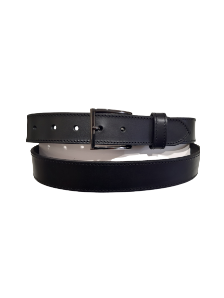 Les Ateliers Foures 50509 ceinture homme cuir 30mm boucle argent Ceintures