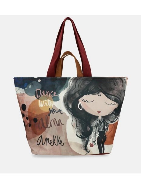 Anekke 40474-211 - POLYESTER - NOIR sac shopping m sac-a-main-shopping-toile-ou-cuir