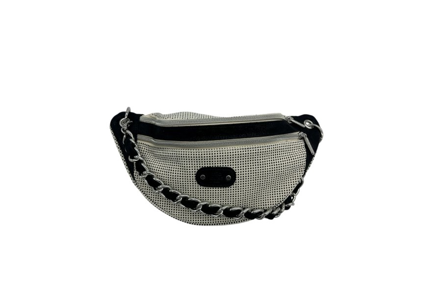 Mila Louise PETRA FB - POLYESTER/CUIR - NOIR banane porté travers Sacs à mains