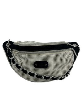 Mila Louise PETRA FB - POLYESTER/CUIR - NOIR banane porté travers Sacs à mains