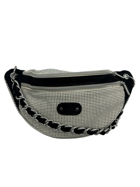 Mila Louise PETRA FB - POLYESTER/CUIR - NOIR banane porté travers sacs-a-mains