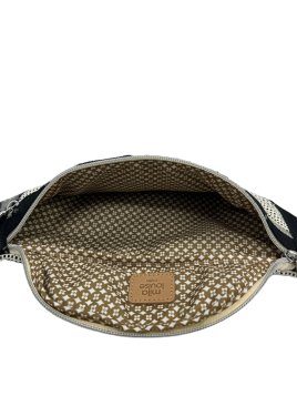 Mila Louise PETRA FB - POLYESTER/CUIR - NOIR banane porté travers Sacs à mains