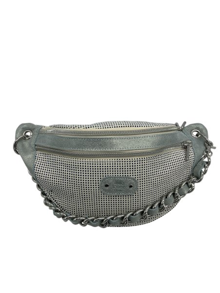 Mila Louise PETRA FB - POLYESTER/CUIR - AZUR banane porté travers Sacs à mains