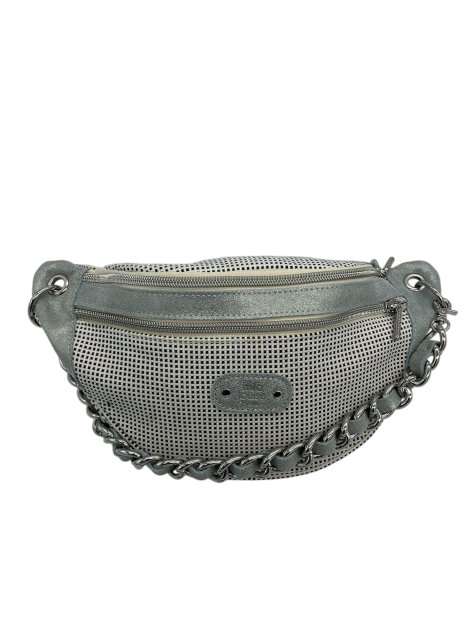 Mila Louise PETRA FB - POLYESTER/CUIR - AZUR banane porté travers sacs-a-mains