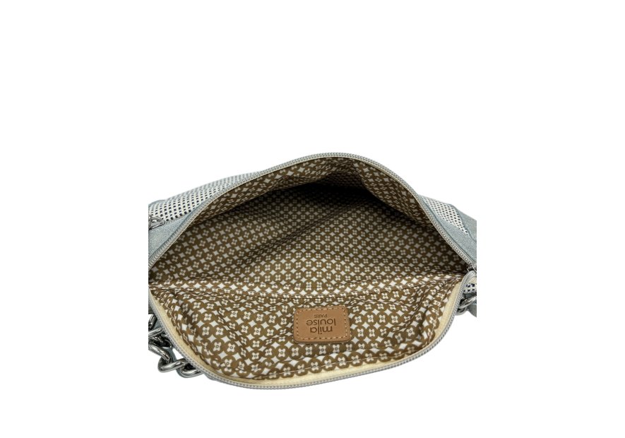 Mila Louise PETRA FB - POLYESTER/CUIR - AZUR banane porté travers Sacs à mains