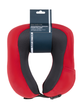 Samsonite 155601 - POLYESTER - ROUGE oreiller ergonomique à mémoire de forme oreiller voyage