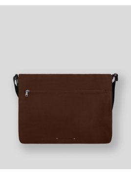 Les Ateliers Foures 9490 - CUIR DE VACHETTE - COGNAC sac bandoulière rabat a4 attis baroudeur Loisirs