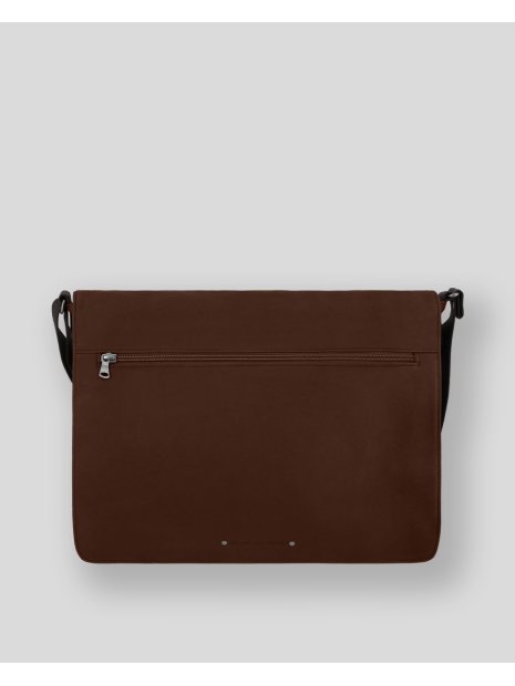 Les Ateliers Foures 9490 - CUIR DE VACHETTE - COGNAC sac bandoulière rabat a4 attis baroudeur loisirs