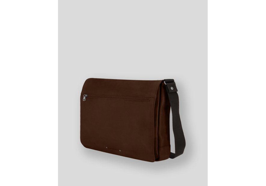 Les Ateliers Foures 9490 - CUIR DE VACHETTE - COGNAC sac bandoulière rabat a4 attis baroudeur Loisirs