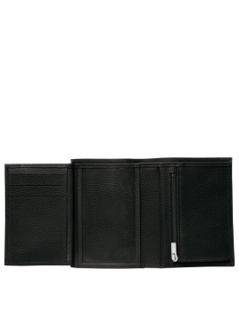 Longchamp 3528021 - CUIR DE VACHETTE - NOI portefeuille longchamp le foulonné européen Portefeuille Homme