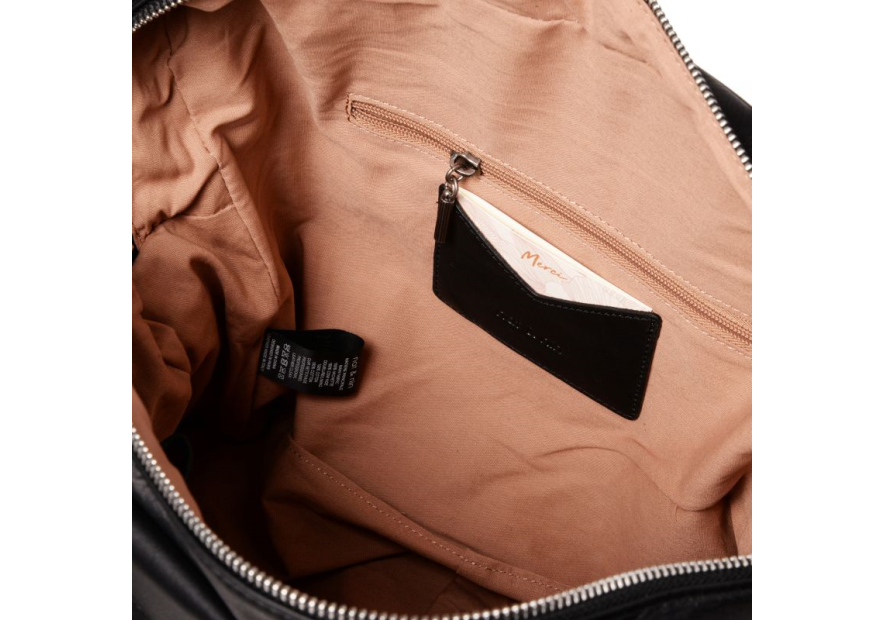 Nat & Nin MACY - CUIR DE VACHETTE - NOIR sac porté main et bandoulière macy Sacs à mains