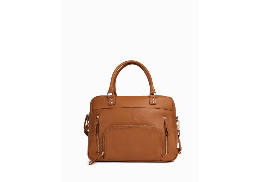 Nat & Nin MACY - CUIR DE VACHETTE - EPICE  sac porté main et bandoulière macy Sacs à mains