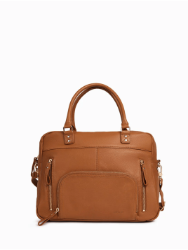 Nat & Nin MACY - CUIR DE VACHETTE - EPICE  sac porté main et bandoulière macy Sacs à mains