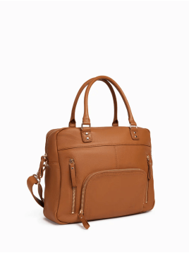 Nat & Nin MACY - CUIR DE VACHETTE - EPICE  sac porté main et bandoulière macy Sacs à mains