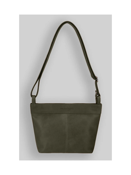 Les Ateliers Foures P100 - CUIR DE VACHETTE - KAKI les ateliers foures-pandore-petit sac seau Sacs à mains