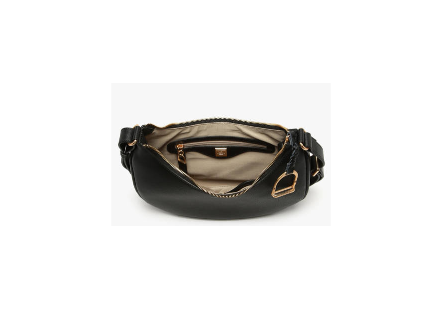 etrier ETOS167M - CUIR DE VACHETTE - NO sac demi mune porté travers etrier torsade Sacs à mains