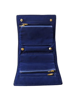 sacher 1009 - POLYURÉTHANE - BLEU trousse bijoux sacher jewellery roll trousse bijoux