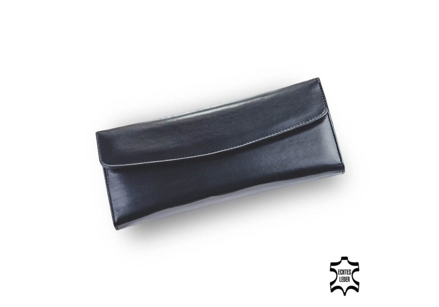 sacher 1010 - CUIR DE VACHETTE - NOIR trousse bijoux sacher jewellery bag trousse bijoux