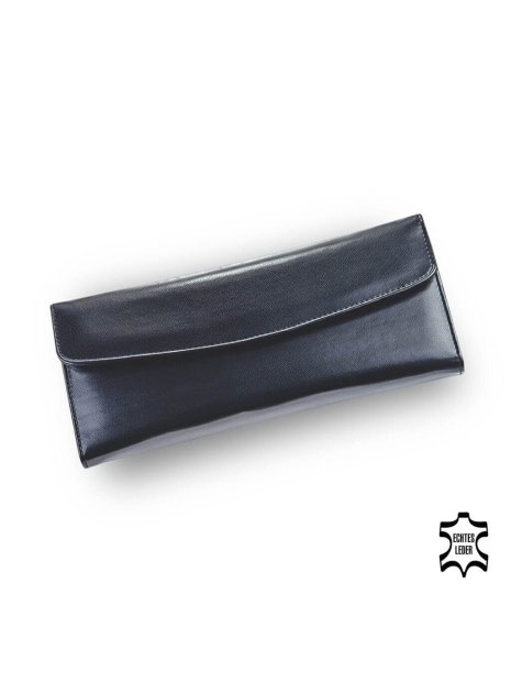 sacher 1010 - CUIR DE VACHETTE - NOIR trousse bijoux sacher jewellery bag trousse-bijoux