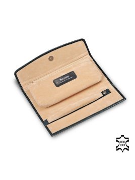 sacher 1010 - CUIR DE VACHETTE - NOIR trousse bijoux sacher jewellery bag trousse bijoux