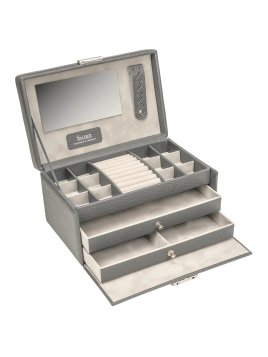 sacher 24.520 - CUIR DE VACHETTE - GRIS coffret à bijoux sacher emma coffret bijoux