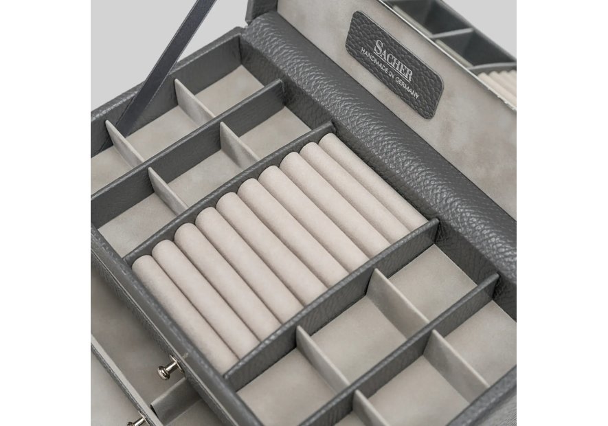 sacher 24.520 - CUIR DE VACHETTE - GRIS coffret à bijoux sacher emma coffret bijoux