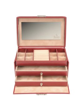 sacher 24.521 - CUIR DE VACHETTE - ROUG coffret à bijoux sacher emma coffret bijoux