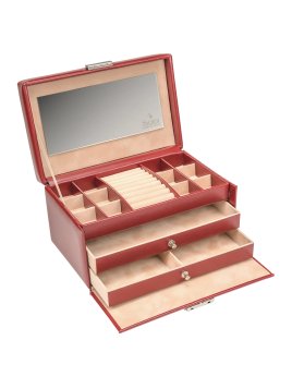 sacher 24.521 - CUIR DE VACHETTE - ROUG coffret à bijoux sacher emma coffret bijoux